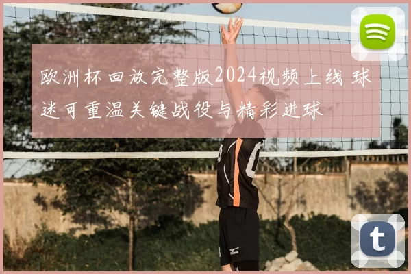欧洲杯回放完整版2024视频上线 球迷可重温关键战役与精彩进球