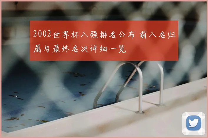 2002世界杯八强排名公布 前八名归属与最终名次详细一览